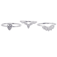 Anel Trio Zirconia