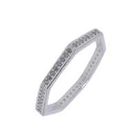 Anel Geométrico Zirconia